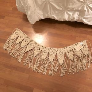 NWT Boho Macrame Decorative Banner